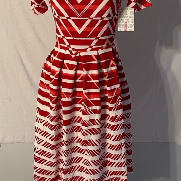 Red & White Amelia Dress LLR - Picture 1 of 5